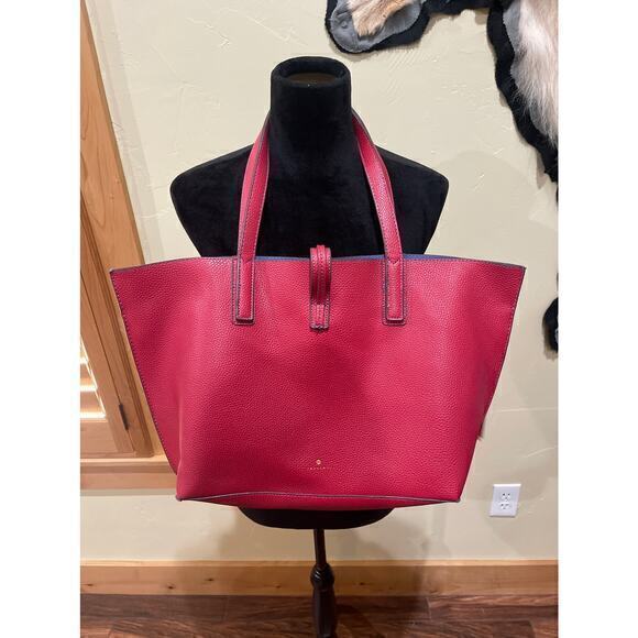 Travanti Red Large‎ Carryall Tote Shoulder Bag Pockets - Picture 2 of 6